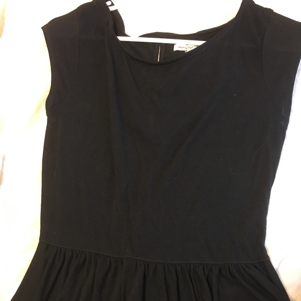 Black American Eagle peplum top.